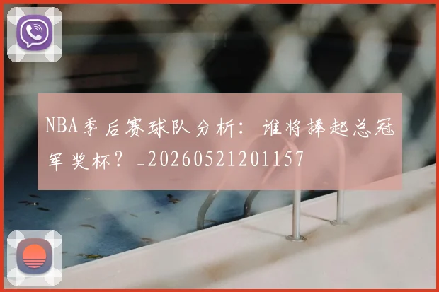 NBA季后赛球队分析：谁将捧起总冠军奖杯？_20260521201157