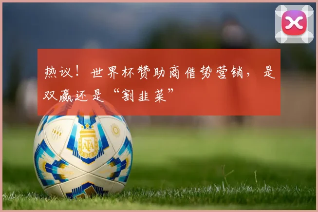 热议！世界杯赞助商借势营销，是双赢还是“割韭菜”